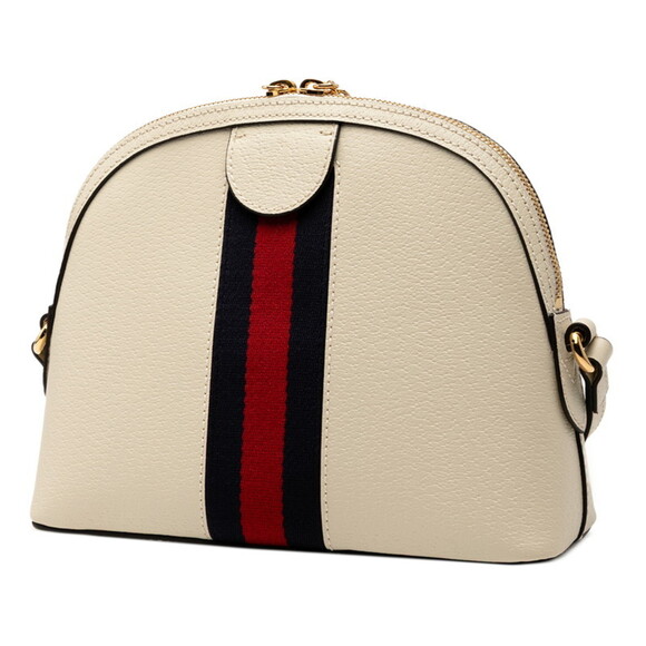 GUCCI Authentic White Leather Shoulder Bag - Picture 2 of 6